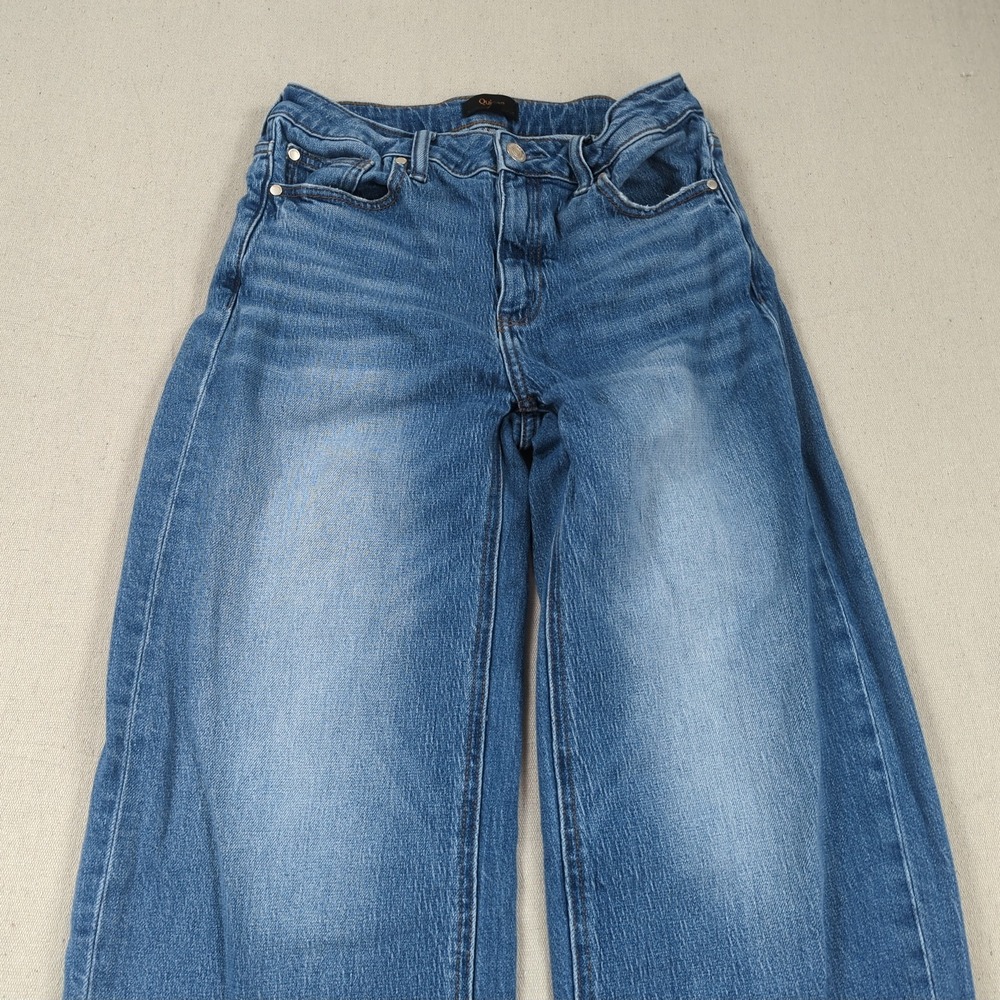 Quince Jeans Womens 28 Blue Stretch High Rise Bella Relaxed Straight - Picture 2 of 16